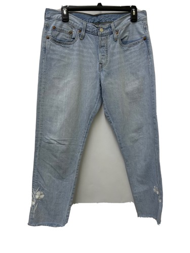 Vtg levis 501 T womens jeans Light Wash 