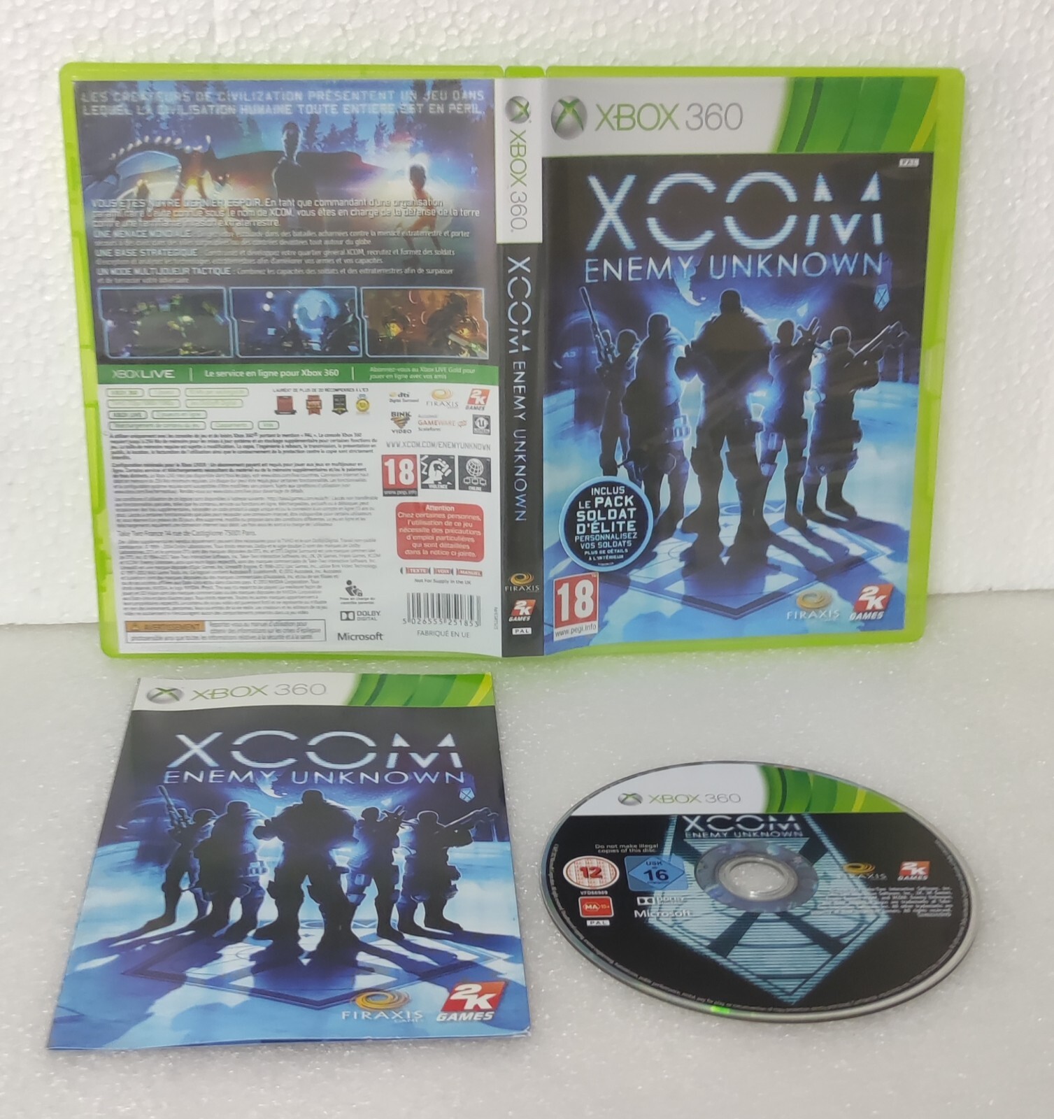 XCOM Enemy Unknown - Jeu Xbox 360 PAL Français - Complet - Très bon état 