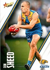 2023 WEST COAST EAGLES AFL Card DOM SHEED Footy Stars