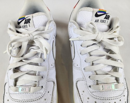 Men's 2020 Nike Air Force 1 "Be True" Pride Low Top Sneakers CV0258-100 Size 12 - Picture 6 of 18