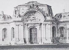 Stables, Chantilly [Chateau?], France, Magic Lantern Glass Slide