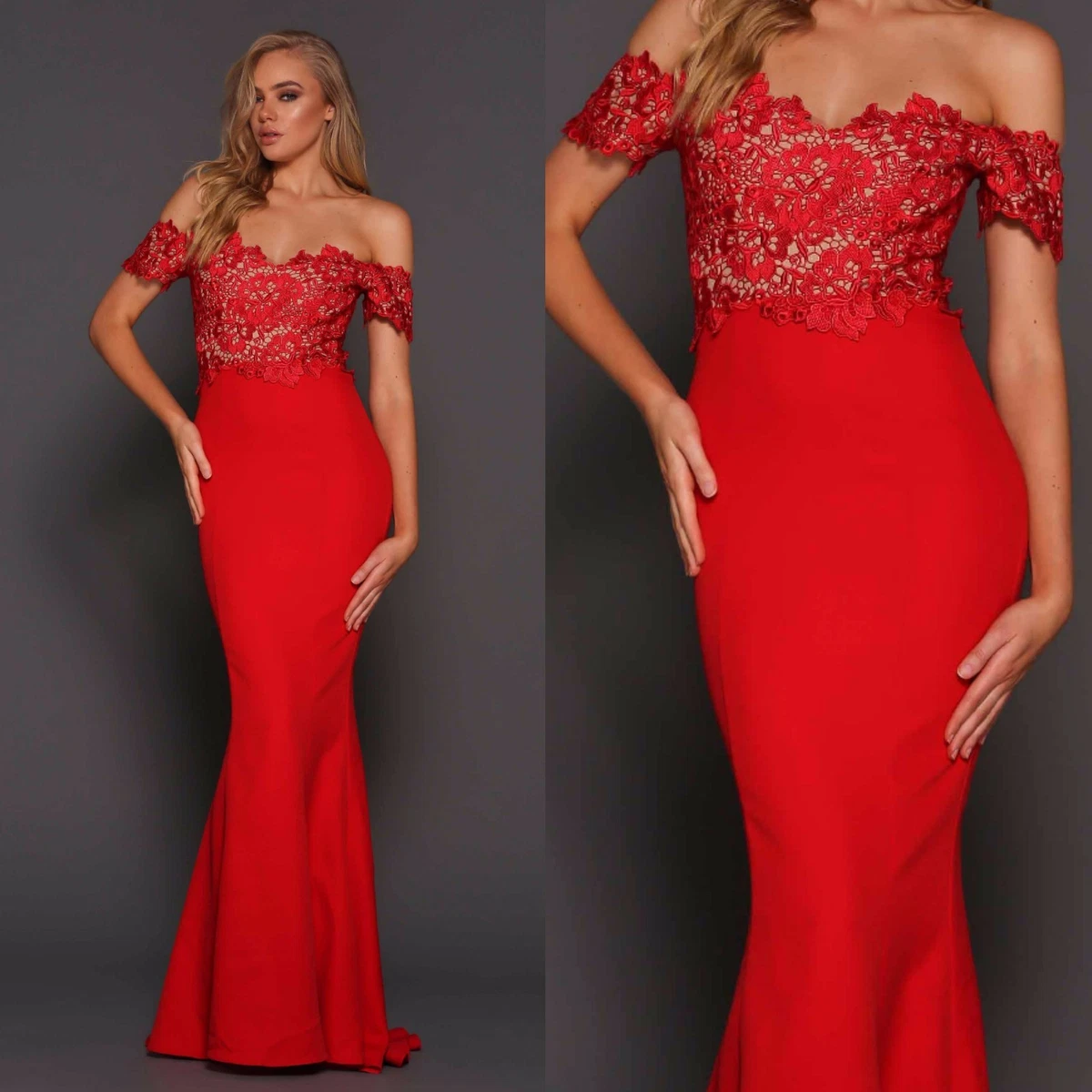 Long gown top lace design
