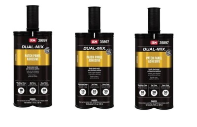 SEM Products #39897 Dual Mix Patch Panel Adhesive 7oz Cartridge (3 Pack)