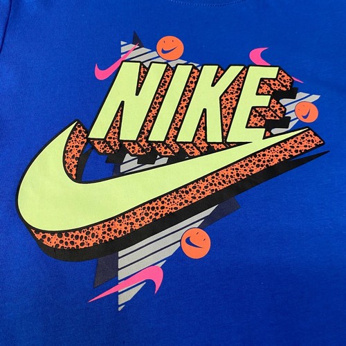 NIKE LOGO BLUE T SHIRT. BOY'S SIZE MEDIUM (6). AUTHENTIC BRAND NEW WITH TAGS - Picture 2 of 9