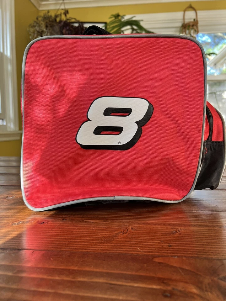 Dale Earnhardt Jr. # 8 NASCAR Bolso de Transporte con Cremallera Bolso de Lona Gimnasio Nuevo Foto 2 de 4