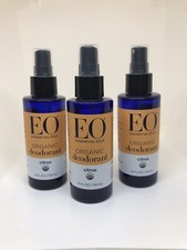 Lot of 3 EO Essential Oils Organic Deodorant Spray Citrus 4 oz Each Natural NEW