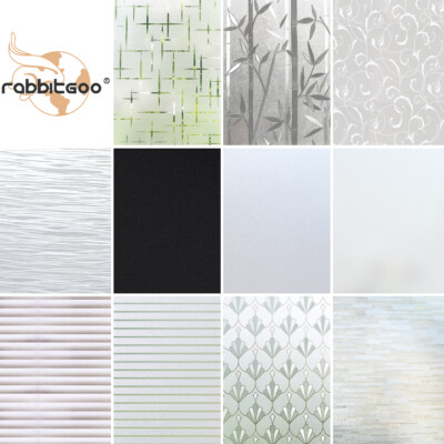 Rabbitgoo Frosted Window Film Pricacy Static Cling Glass Sticker Anti-UV Vinyl