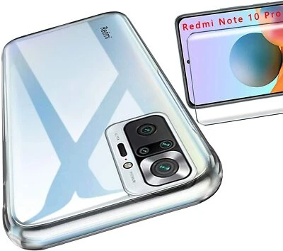 COVER PER XIAOMI REDMI NOTE 10 PRO4G + PELLICOLA VETRO TEMPERATO TRASPARENTE