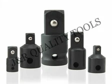 5pc Socket Adapter Reducer Air Impact Set 1/4 3/8 1/2 Air Ratchet