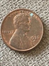 1976 D Lincoln Cent Penny Variety Error DDO Filled D  Actual Coin TK1773*