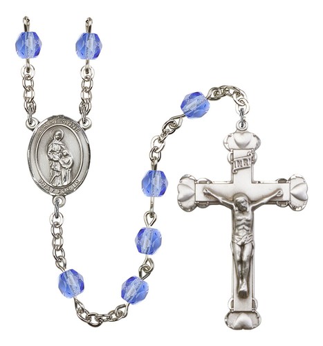 Silver Plate Hand Made Rosary U CHOOSE Patron Saint & Color NEW! Confirmation - Picture 10 of 73