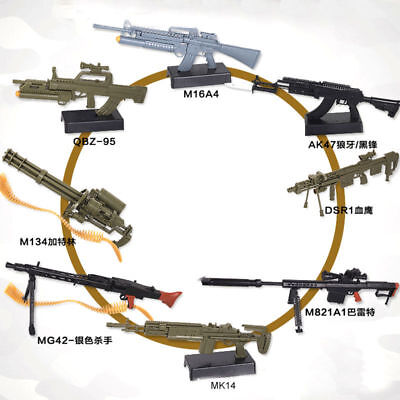 MG42 Toy Gun Model Assembly Puzzles, Building Bricks, Soldado