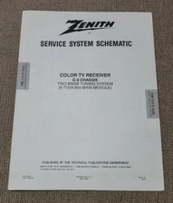Zenith Service System Schematic Color TV Receiver  B-0 Chassis 9-710 main module