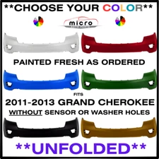 NEW FRONT BUMPER FOR 2011-2013 GRAND CHEROKEE *CHOOSE YOUR COLOR* CH1000979