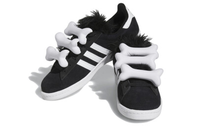 Size 8.5 - Jeremy Scott x adidas Campus 80s Bones - Black for sale