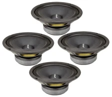 4x PRV Audio 8MR450A 8” Mid-Range Loudspeaker Replacement Speaker Woofer 450W