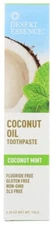 Desert Essence Coconut Oil Toothpaste Mint 6.25 Oz