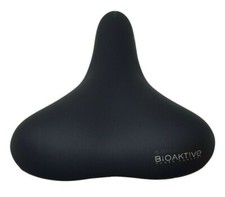 BIOAKTIVE ROMA ELASTOMER WIDE PADDED BIO FOAM SADDLE 255mm x 220mm BLACK