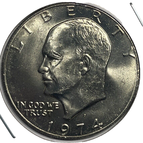 1974 D EISENHOWER DOLLAR BANKFRISCH KEIN SILBER !!!! - Bild 1 von 2
