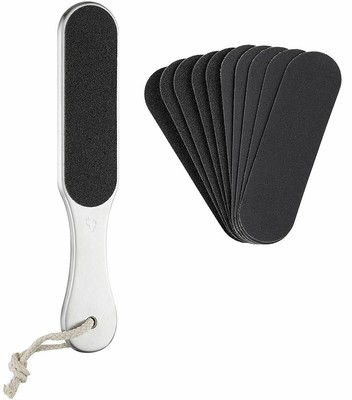 Doppelseitige Hornhaut-Feile Mit Bimsstein & Bürste – Entfernt Schwielen & Abgestorbene Haut An Füßen & Ellbogen | Ca. 18 Cm