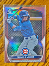 Derniche Valdez -2023 Bowman Draft Chrome Rose Gold Refractor #/10 BDC-169 -Cubs