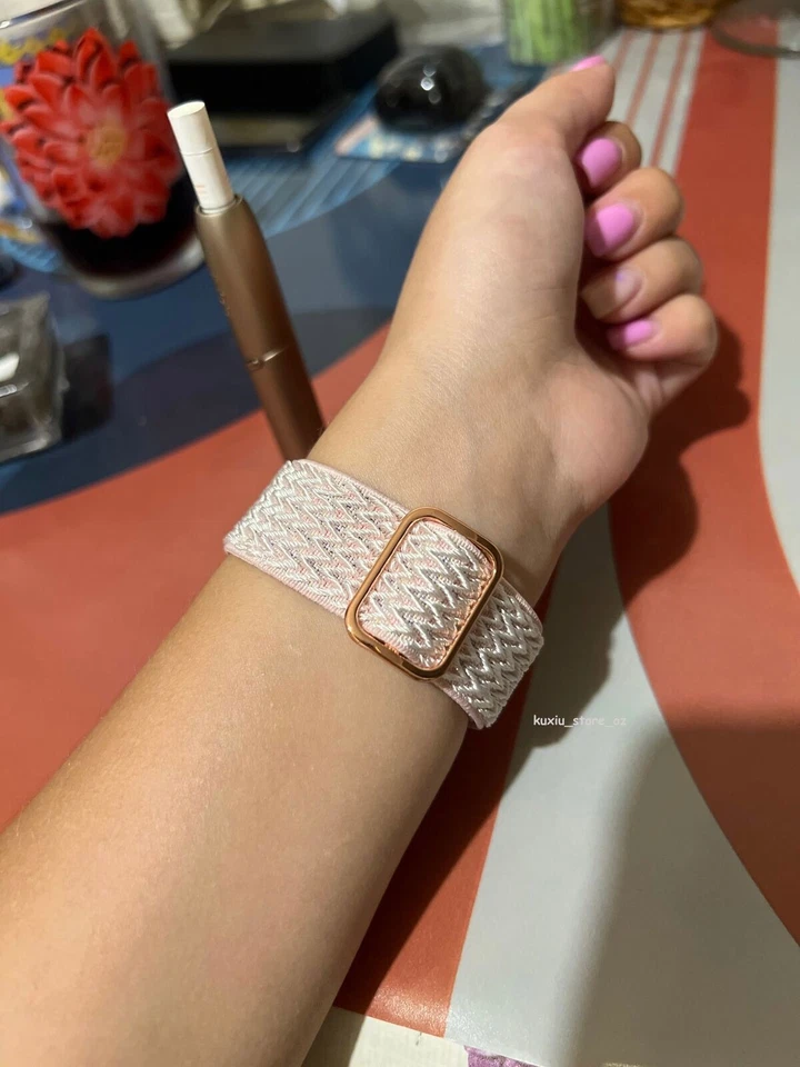 For Samsung Galaxy Watch3 4 5 6 7 FE 40/44mm 46 Active2 Braided Sport Band Strap - Image 3 of 4