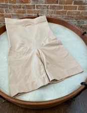 Rhonda Shear Light Nude Seamless Longline Highwaist Short Shaper Shapewear New