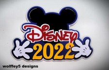 CRAFTECAFE DISNEY 2022 KID TITLE premade paper piecing scrapbook die cut piece