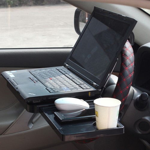 Portable Vehicle Multipurpose Seat Tray Car Desk Tray Folding Convenience Food - Photo 6/12