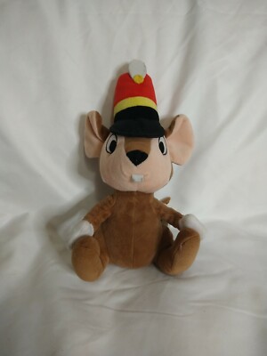 Vintage Disney Parks Dumbo Timothy Mouse Drum Major Stuffed Plush