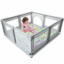 ARKMIIDO Playpen Indoor Outdoor Activity Center with Anti-Slip Base 45''X45''