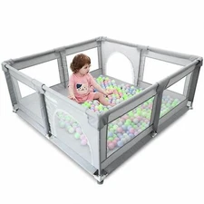 ARKMIIDO  Playpen Indoor&Outdoor Activity Center with Anti-Slip Base 45''X45''