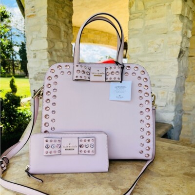 Kate Spade Davies Mews Merriam Satchel Bag Purse in Pink / Wallet 