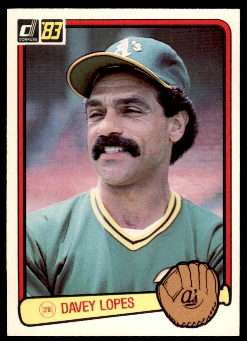 1983 DONRUSS DAVEY LOPES . OAKLAND ATHLETICS #339