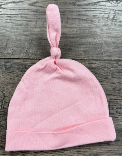 Baby Girl Clothes Nwot Koala Baby Preemie Solid Pink Knot Hat Beanie - Picture 2 of 2