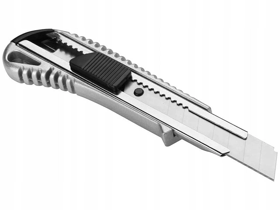 Profi Alu Cuttermesser Teppichmesser Kartonmesser Paketmesser Cutter Messer 18mm - Bild 4 von 4