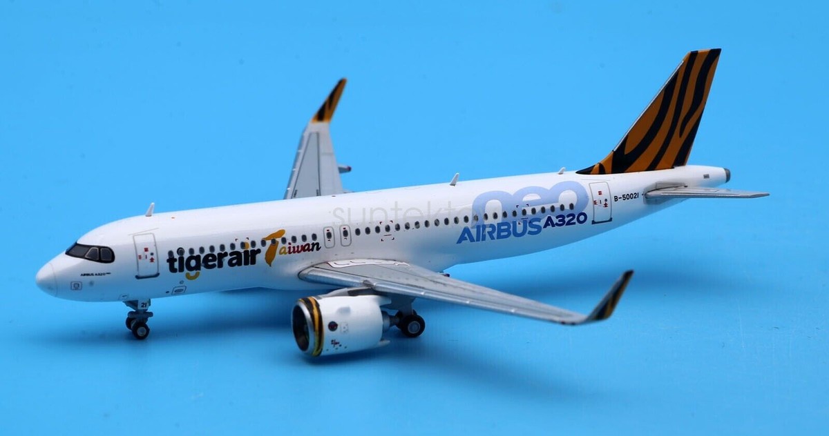 JC Wings 1:400 Tigerair Taiwan Airbus A320neo Diecast Aircraft JET