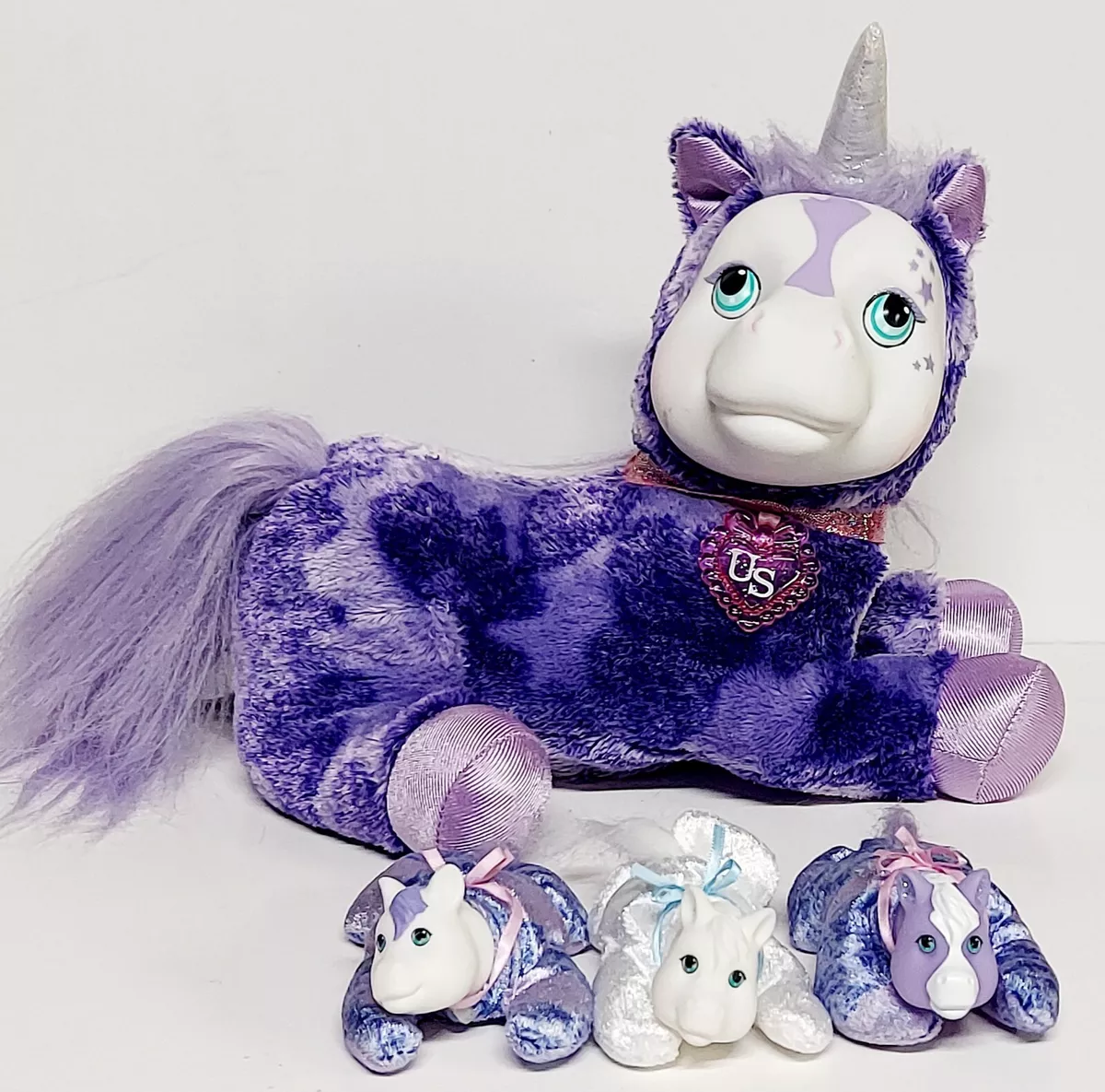 Unicorn Surprise Stuffed Plush Animals Zooey with Babies