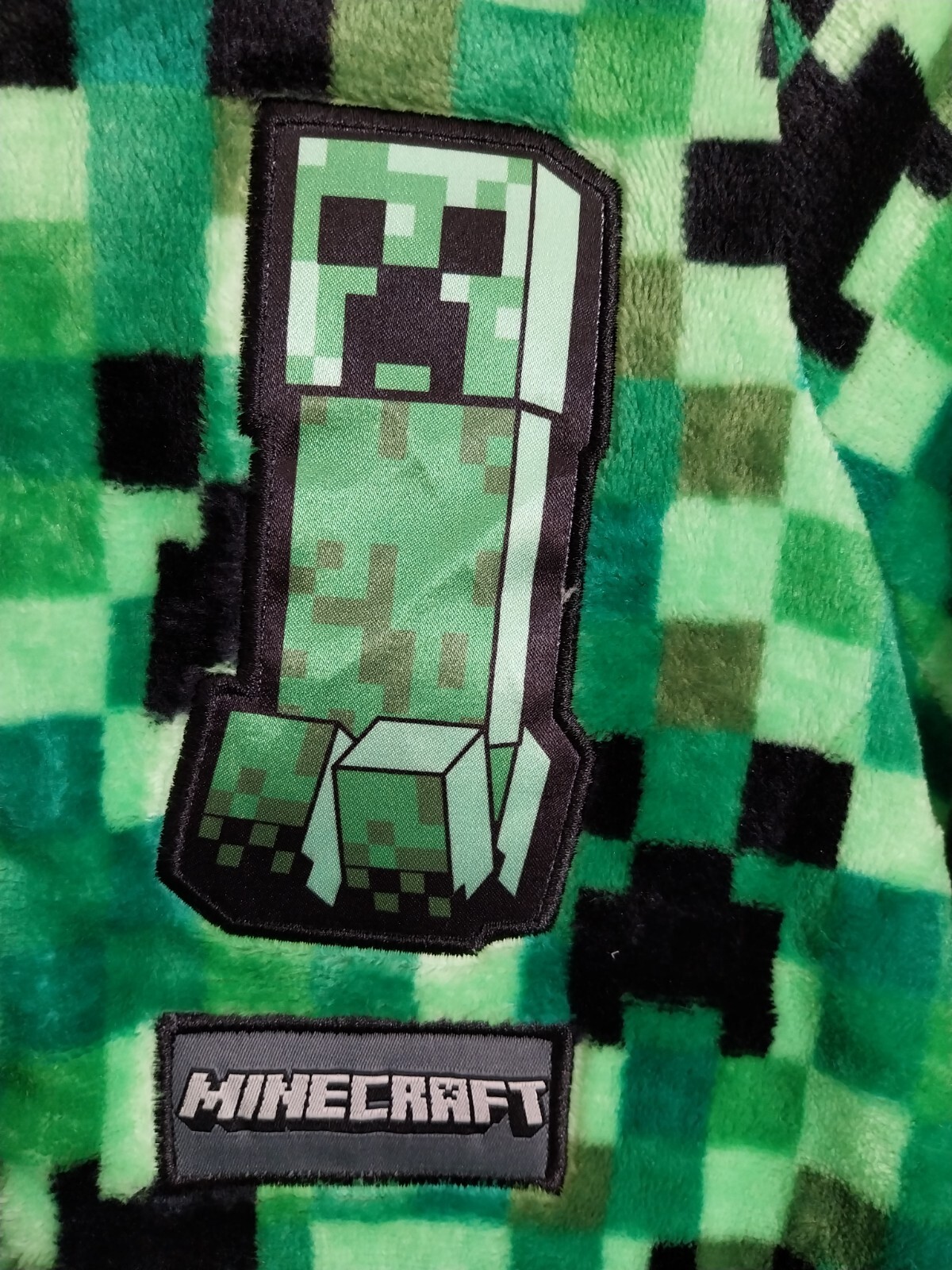Official Mojang Minecraft Creeper One-Piece PJs for Age 10 image 4