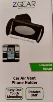 ZGear Car Vent Phone Holder - Black/Gray