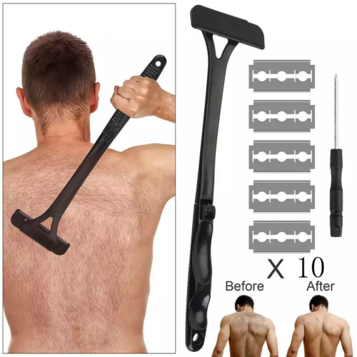 Rasoio 17" Groomer set depilazione gambe corpo intero manico lungo-schienale - Foto 3 di 11