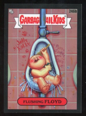 2023 Garbage Pail Kids Flushing Floyd Black #246b Serial #d 2/99