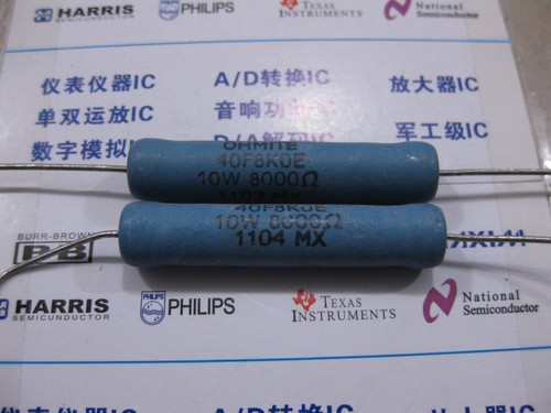 1x 8K 10W Silicone-Ceramic Conformal Axial Wirewound Resistor 1% 8KΩ 40F8K0E - Picture 1 of 1
