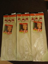 3P8.Platinum Blonde.Lot of 3 Packs.Outre X-pression.Pre-stretched.100 Kanekalon