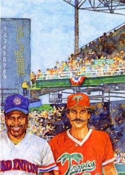 Al Oliver / Rollie Fingers 1989-90 T&M Senior League NNO Baseball Card