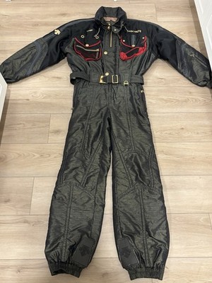 Descente Vintage One Piece Ski Suit Mens L Suisse Ski Team Snowsuit