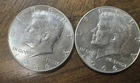 Lot Of 2 1966 Kennedy Half  40% Silver *FREE SHIPPING*