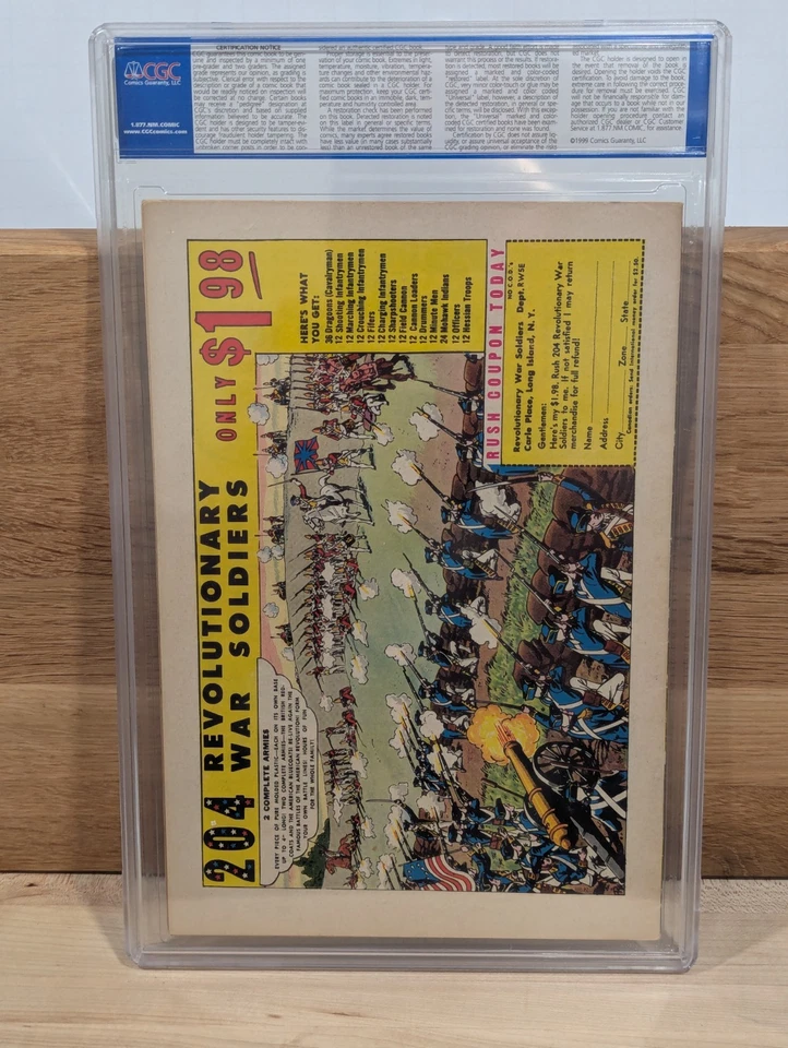 Showcase #34 CGC 6.0 White Pages 1961  1st app. Silver Age Atom Gil Kane - Image 2 of 3