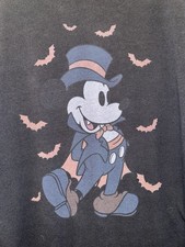 Disney Mickey Mouse Vampire Halloween T Shirt Men s 4XL Black Graphic Tee BD 20