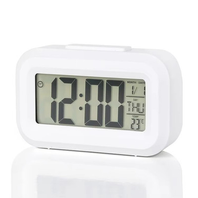 LED Alarm Clock, Digital Alarm Clock, Calendar, Illuminated, Snooze Function , A